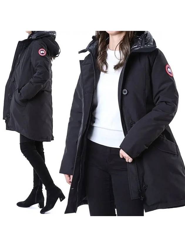 Rossclair Hooded Padding Black - CANADA GOOSE - BALAAN 3