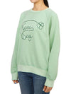 Women s brushed sweatshirt FR NEW DAY ESW KELLY GREEN W - WILD DONKEY - BALAAN 2