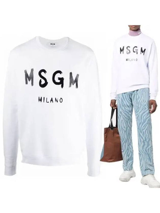 21FW Men s Logo Sweatshirt White 2000MM513 200001 01 1018481 - MSGM - BALAAN 1