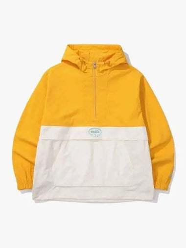 Diadora Comfy Woven Hoodie Anorak YELLOW - DIADORA - BALAAN 1