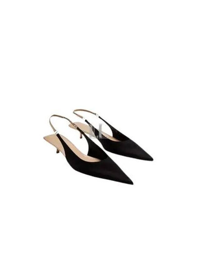 Women's Cherish Sling Back Pumps Heels Black - SAINT LAURENT - BALAAN 2