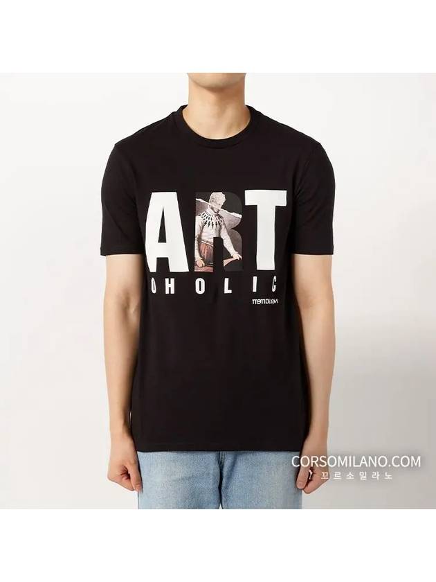 Plaster Statue Short Sleeve T-Shirt Black - NEIL BARRETT - BALAAN 2