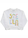 Stella McCartney TT4A40 Z0447 101 Rainbow Logo Print Junior Sweatshirt - STELLA MCCARTNEY - BALAAN 4