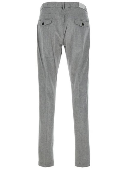 Grey Pants With Elastic Drawstring Waist In Wool And Cashmere Blend Stretch Woman - ELEVENTY MILANO - BALAAN 2