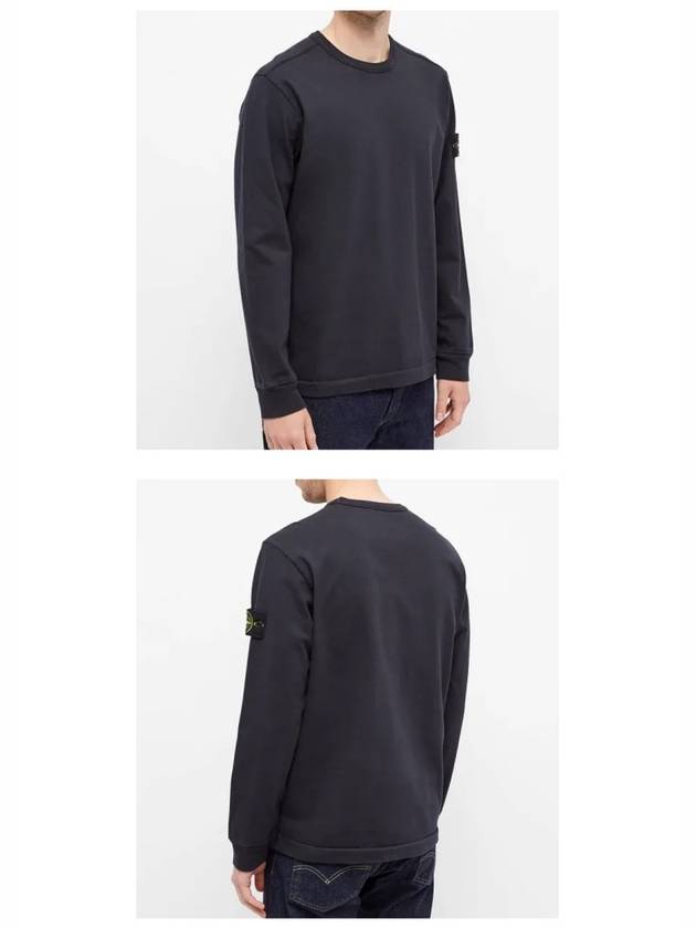 Wappen Patch Crew Neck Sweatshirt Navy - STONE ISLAND - BALAAN 6