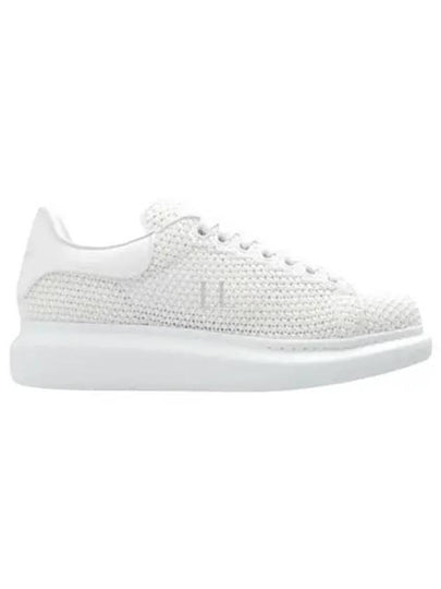 Round Toe Knitted Low Top Sneakers White - ALEXANDER MCQUEEN - BALAAN 2