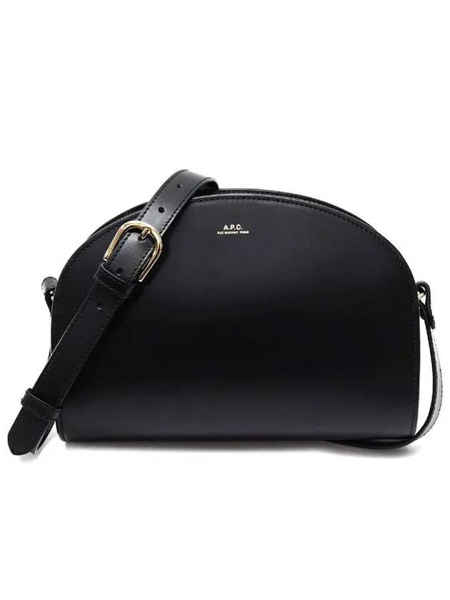 Demi Lune Mini Half Moon Cross Bag Black - A.P.C. - BALAAN.