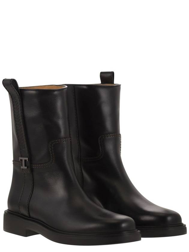 Leather ankle boot - TOD'S - BALAAN 4