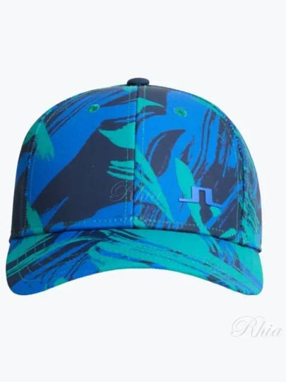 Men's Golf Jim Print Ball Cap Green Blue - J.LINDEBERG - BALAAN 2