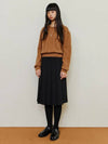 Herringbone Puff Knit Top Brown - LESEIZIEME - BALAAN 5