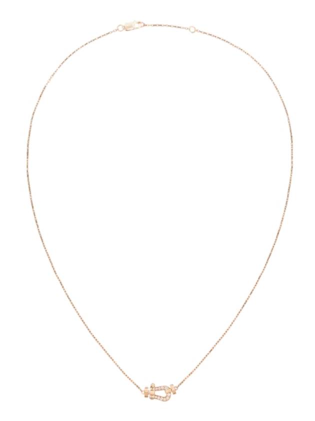 Posten 10 Diamond Necklace Pink Gold - FRED - BALAAN 1