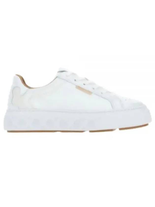 Ladybug Leather Low Top Sneakers White - TORY BURCH - BALAAN 2