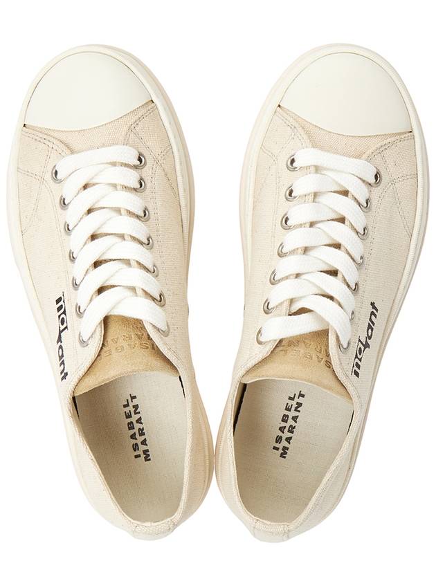 Austin Logo Print Platform Low Top Sneakers Ecru - ISABEL MARANT - BALAAN 3