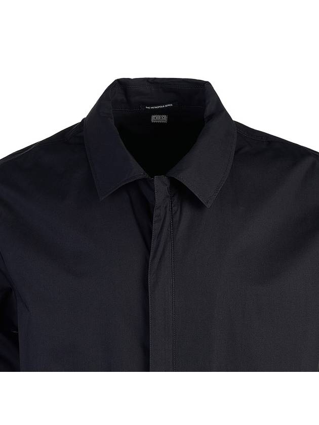 Metropolis Series Gabardine Long Sleeve Shirt Black - CP COMPANY - BALAAN 5