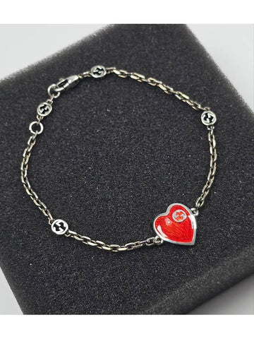 G interlocking heart blasley bracelet - GUCCI - BALAAN 1