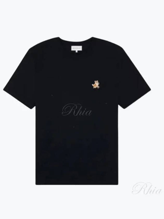 Speedy Fox Patch Comfort Short Sleeve T-Shirt Black - MAISON KITSUNE - BALAAN 2