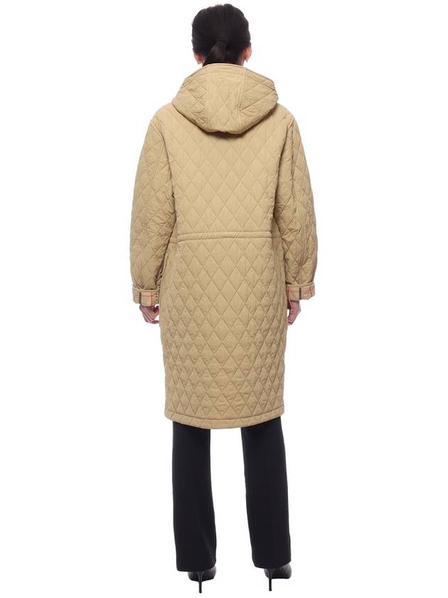 Appliqué B Shield Quilted Parka Beige - BURBERRY - BALAAN 6