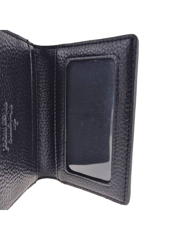 ORB Logo Card Wallet Black - VIVIENNE WESTWOOD - BALAAN 9