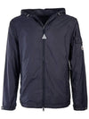 Etiache Rain Hooded Zip Up Blue - MONCLER - BALAAN 2