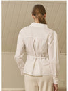 Floriography Heart Line Strap Shirt Ivory - MICANE - BALAAN 3