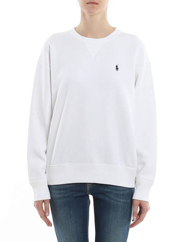 Embroidered Logo Pony Sweatshirt White - POLO RALPH LAUREN - BALAAN 5