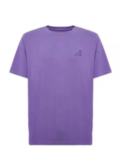 Super Vintage Crew Neck Short Sleeve T-Shirt Purple - AUTRY - BALAAN 2