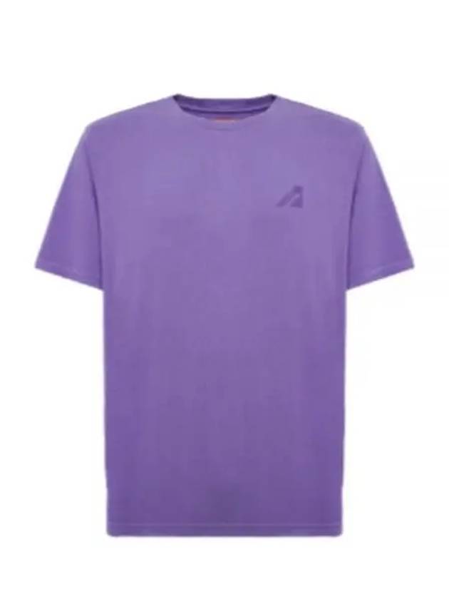 Super Vintage Crew Neck Short Sleeve T-Shirt Purple - AUTRY - BALAAN 2