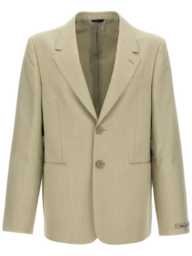 Fendi Single-Breasted Wool Blazer - FENDI - BALAAN 1