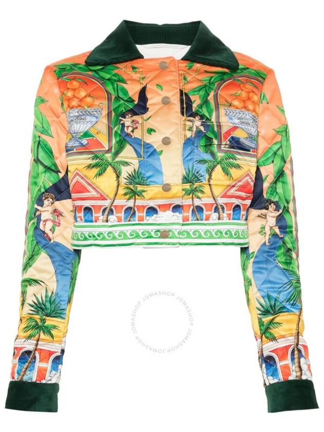 Casablanca Triomphe Dorange Cropped Jacket, Brand Size 36 (US Size 4) - CASABLANCA - BALAAN 1