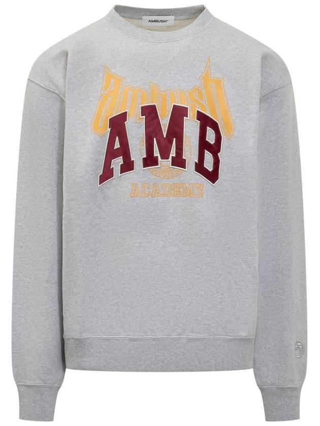 Logo Applique Sweatshirt Grey - AMBUSH - BALAAN 2