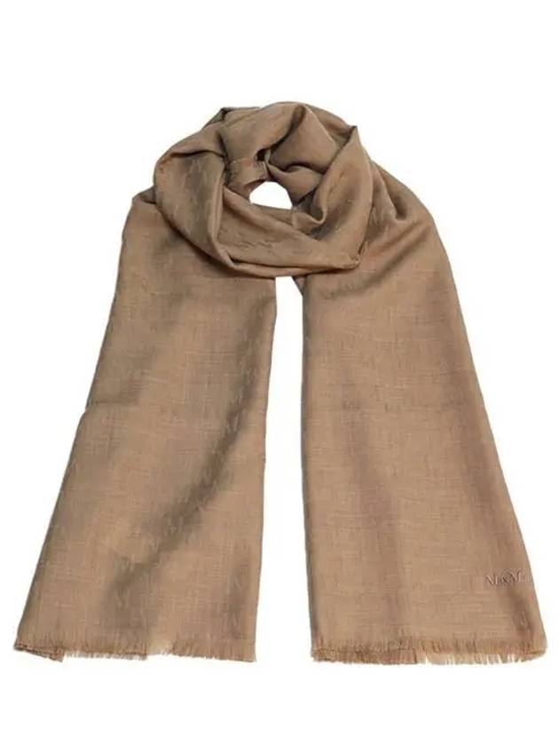 Magico Frayed Edge Scarf White - MAX MARA - BALAAN 3