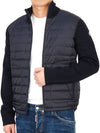 Men s padded zip up cardigan 9B50700 A9341 777 - MONCLER - BALAAN 6