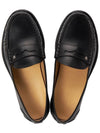 Men's ROODY Leather Loafers Black - BALLY - BALAAN 3