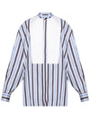 pinstripe pattern oversized shirt - MARNI - BALAAN.