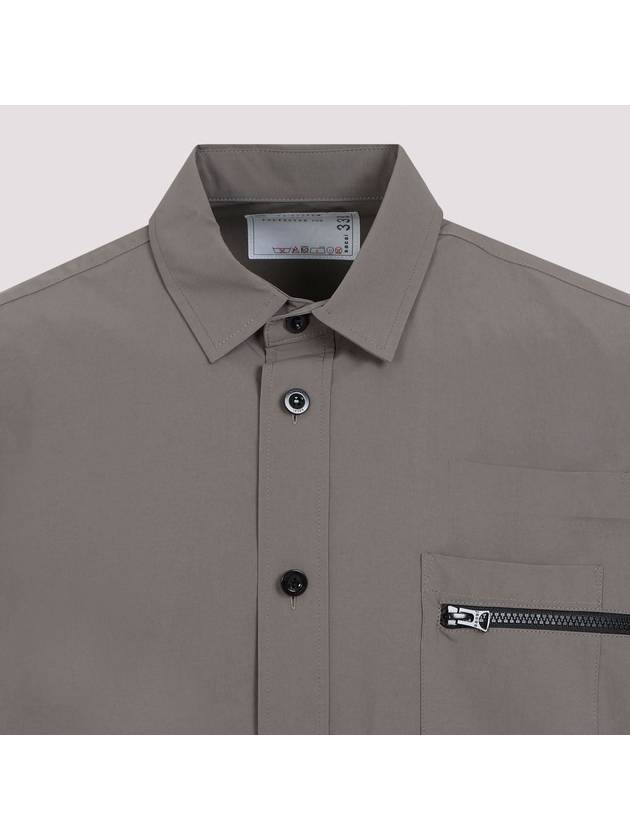 long sleeve shirt 24 03358M 550 TAUPE - SACAI - BALAAN 5