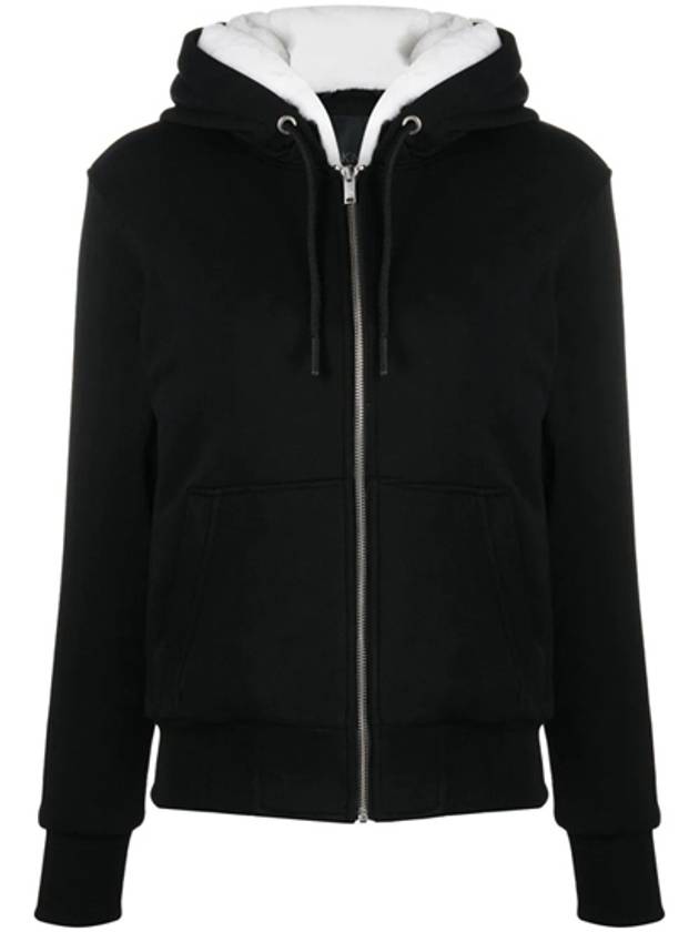 Classic Bunny 3 White Lining Zip Up Hoodie Black - MOOSE KNUCKLES - BALAAN 2