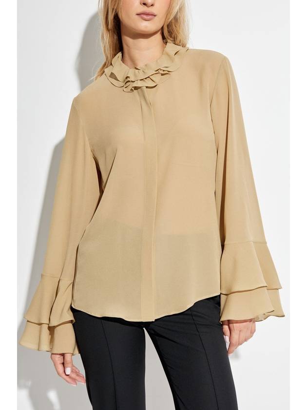 Chloé Silk Shirt, Women's, Beige - CHLOE - BALAAN 3