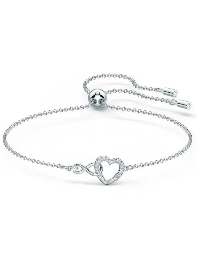 Hyperbola Infinity Heart Bracelet Silver - SWAROVSKI - BALAAN 1