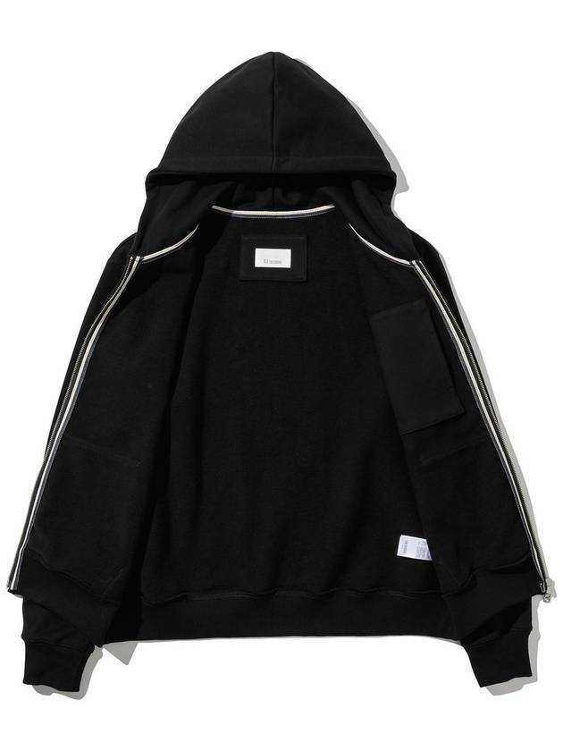 Heavy hooded zip-up black - UJBECOMING - BALAAN 4