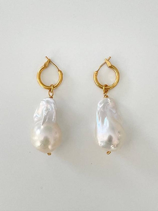 Baroque Pearl Earrings - ELYONA - BALAAN 1