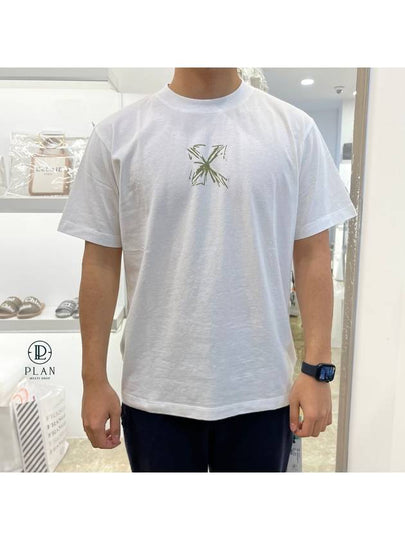 Splash Arrow Slim Short Sleeve T-Shirt White - OFF WHITE - BALAAN 2