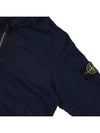 Wappen Patch Cotton Fleece Zip Up Hoodie Navy - STONE ISLAND - BALAAN 5