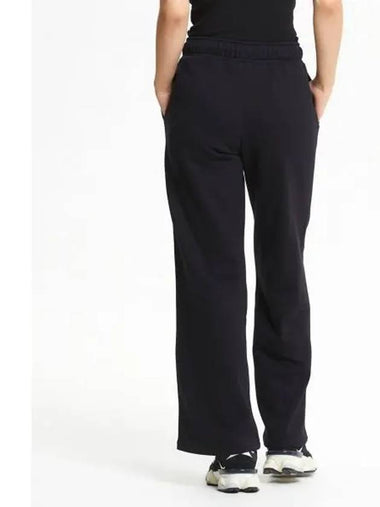 NBMLE4W902 WOMEN Essential Brushed Wide Pants BLACK - NEW BALANCE - BALAAN 1