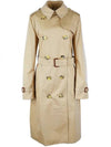 Women's Long Kensington Heritage Trench Coat Honey - BURBERRY - BALAAN.