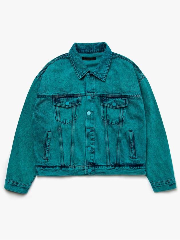 Soju Oversized Denim Jacket Set Green - C WEAR BY THE GENIUS - BALAAN 7