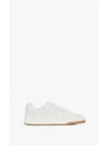 SL 61 Logo Signature Leather Low Top Sneakers White - SAINT LAURENT - BALAAN 2