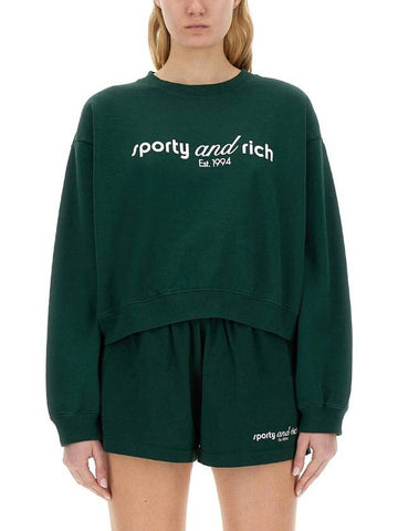 Sporty & Rich Sweatshirt With Logo - SPORTY & RICH - BALAAN 1