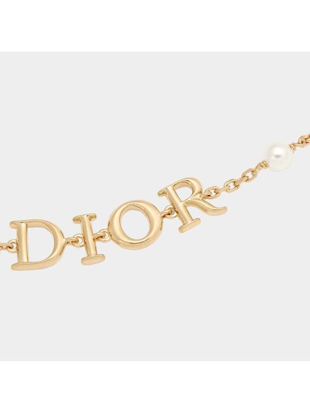 Revolution Logo Pearl Bracelet Gold - DIOR - BALAAN 3