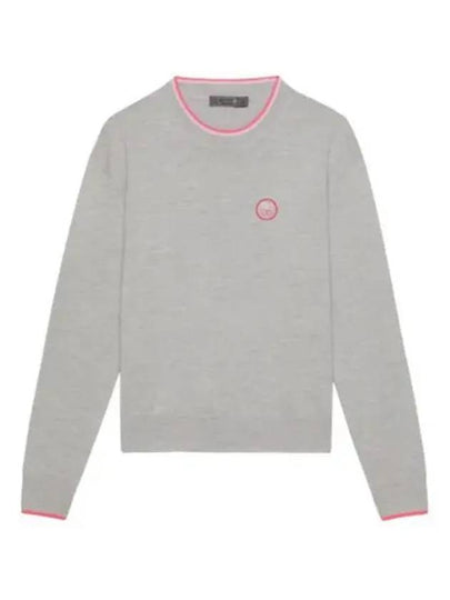 Relaxed Fit Crew Neck Sweater Grey - G/FORE - BALAAN 2