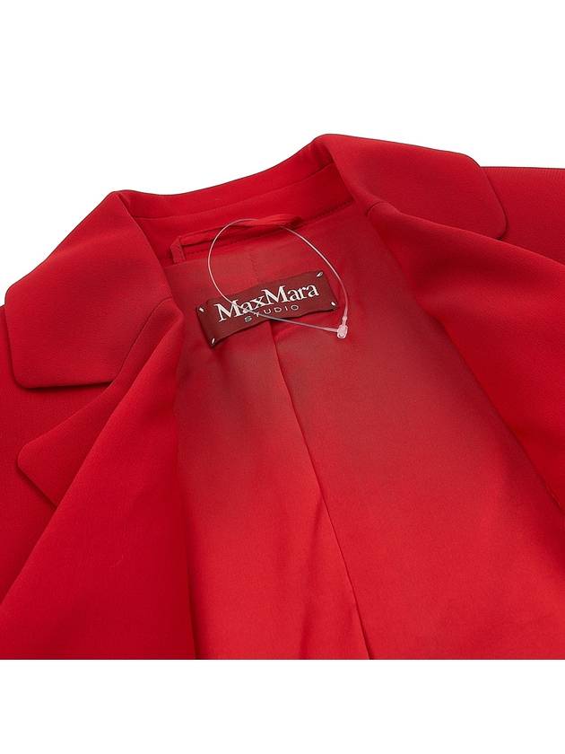 Women's Acciaio Caddy Crop Jacket Red - MAX MARA - BALAAN 10